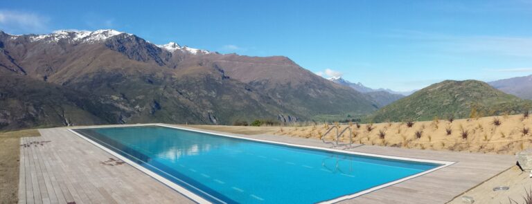 Mountaintop Stainless Steel Pool in New Zealand