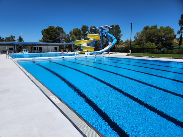 City of Globe Community Swimming Pool closeup after renovation