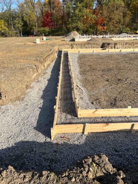 Camp Butternut Springs construction site, pre pool installation