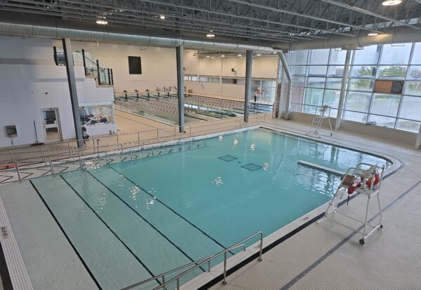 Alder Recreation Centre leisure pool with main pool in the background