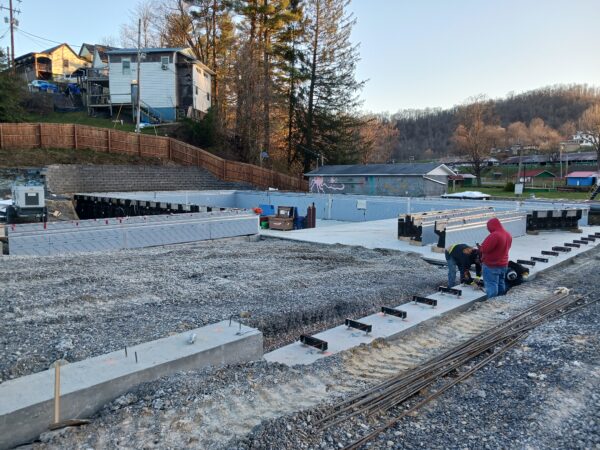 mannington pool park during pool construction