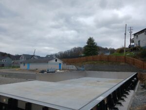 Mannington Pool Park pool wall installation complete