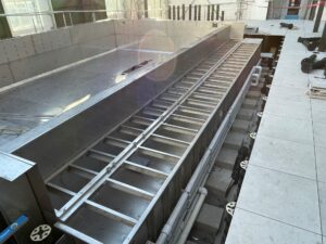 First National Center rooftop pool installation