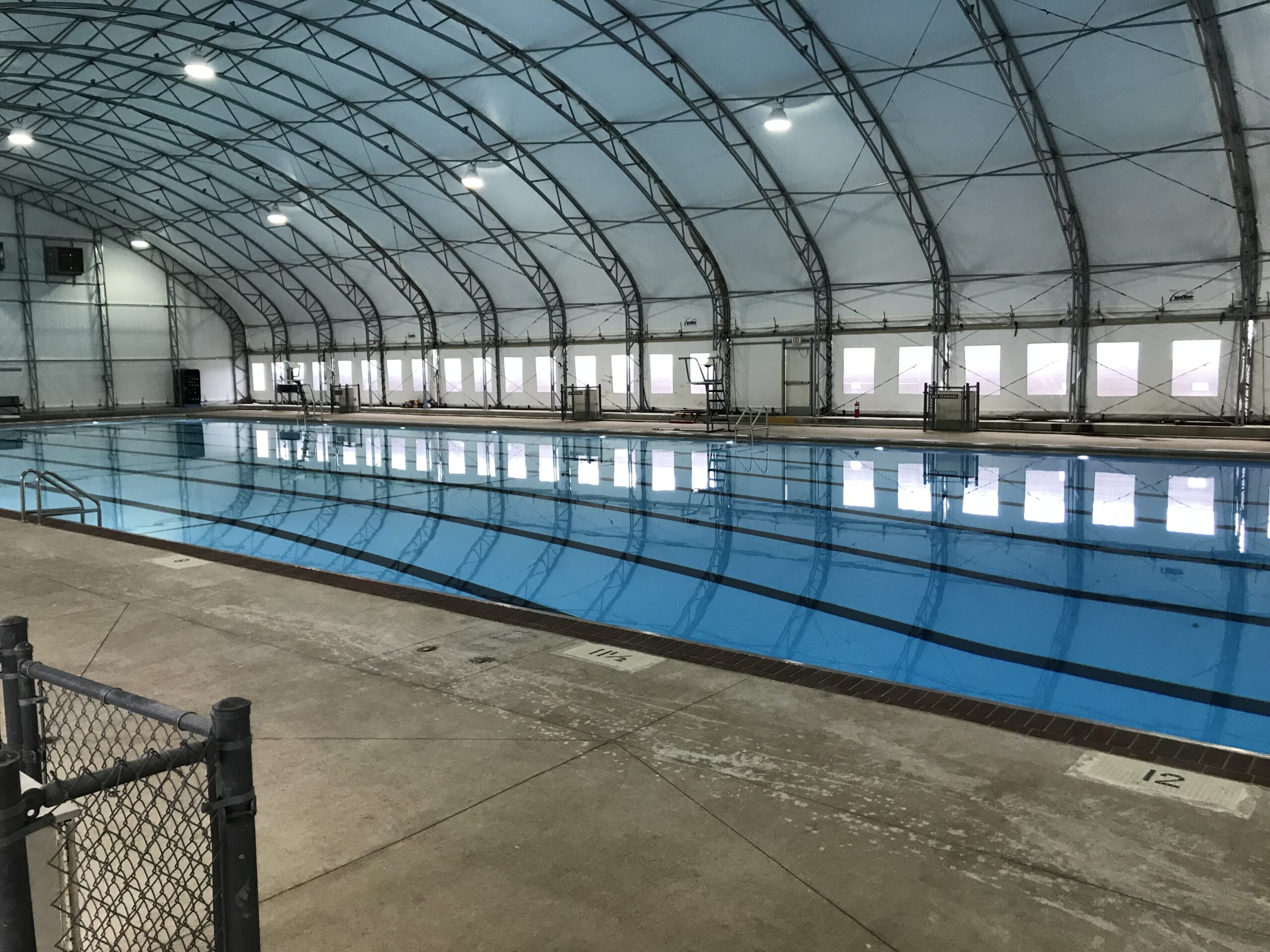 Lackland AFB pool in hangar