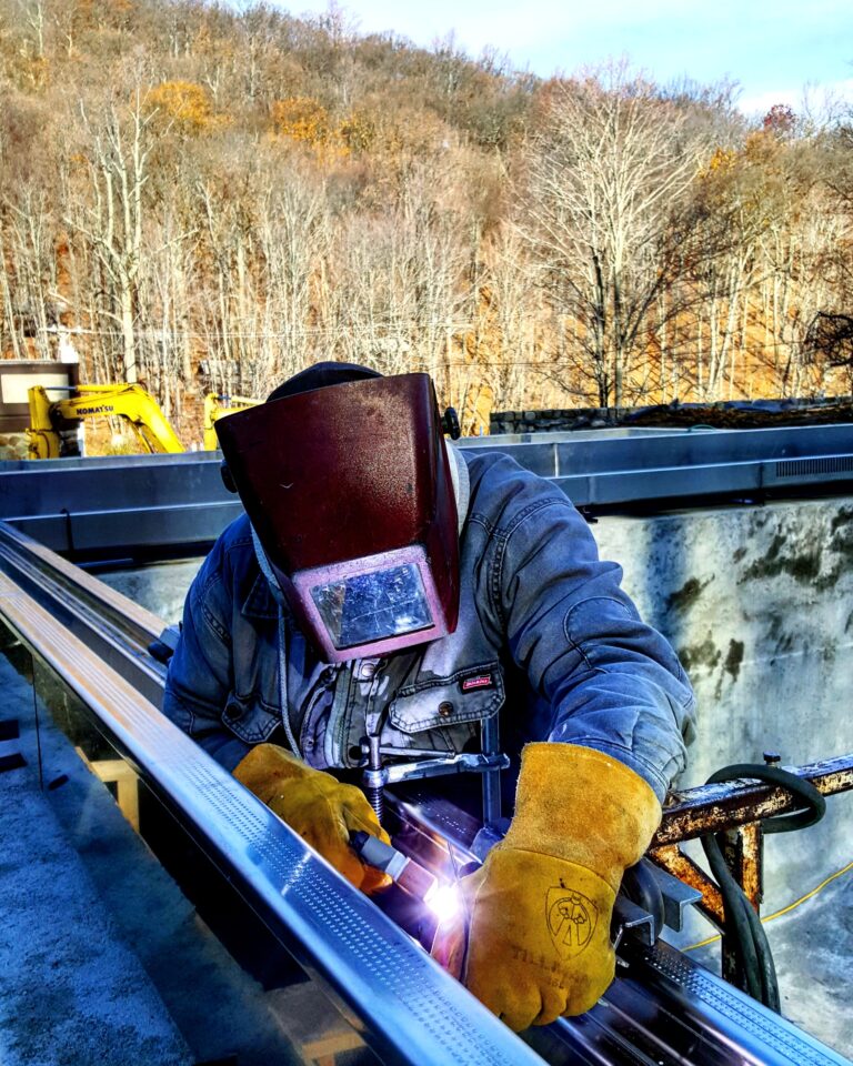 Natare Welder at work