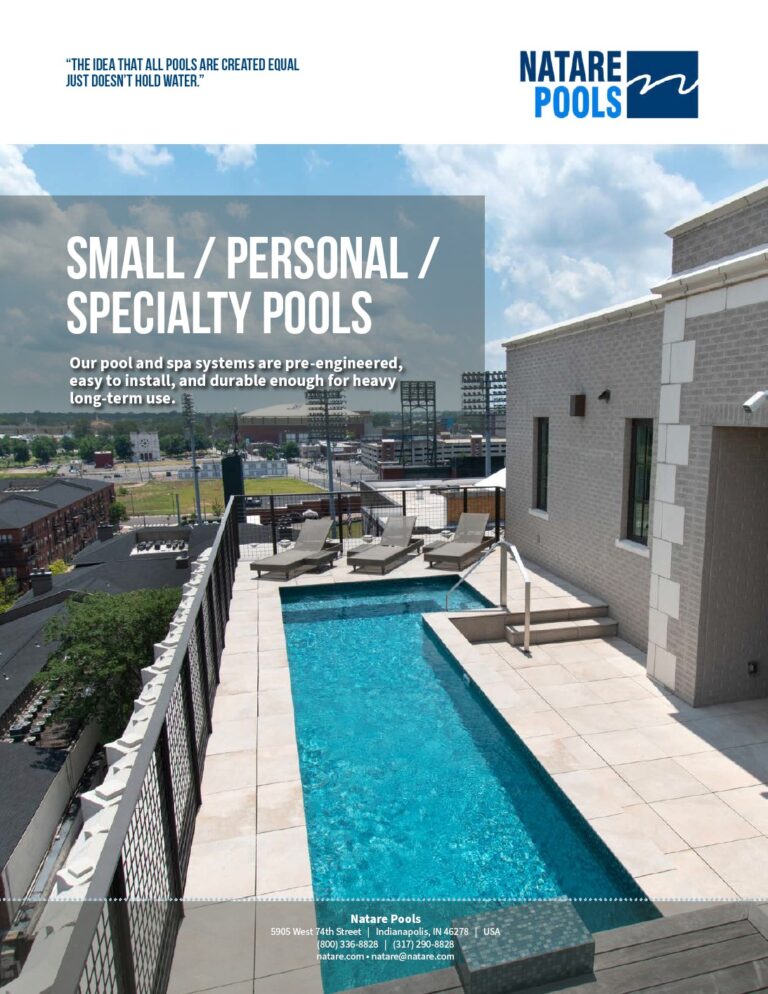 Small / Personal / Specialty Pools Brochure